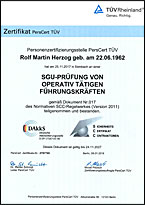 SCC-Zertifikat Herr Herzog