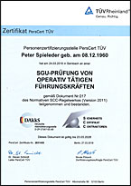 SCC-Zertifikat Herr Spieleder